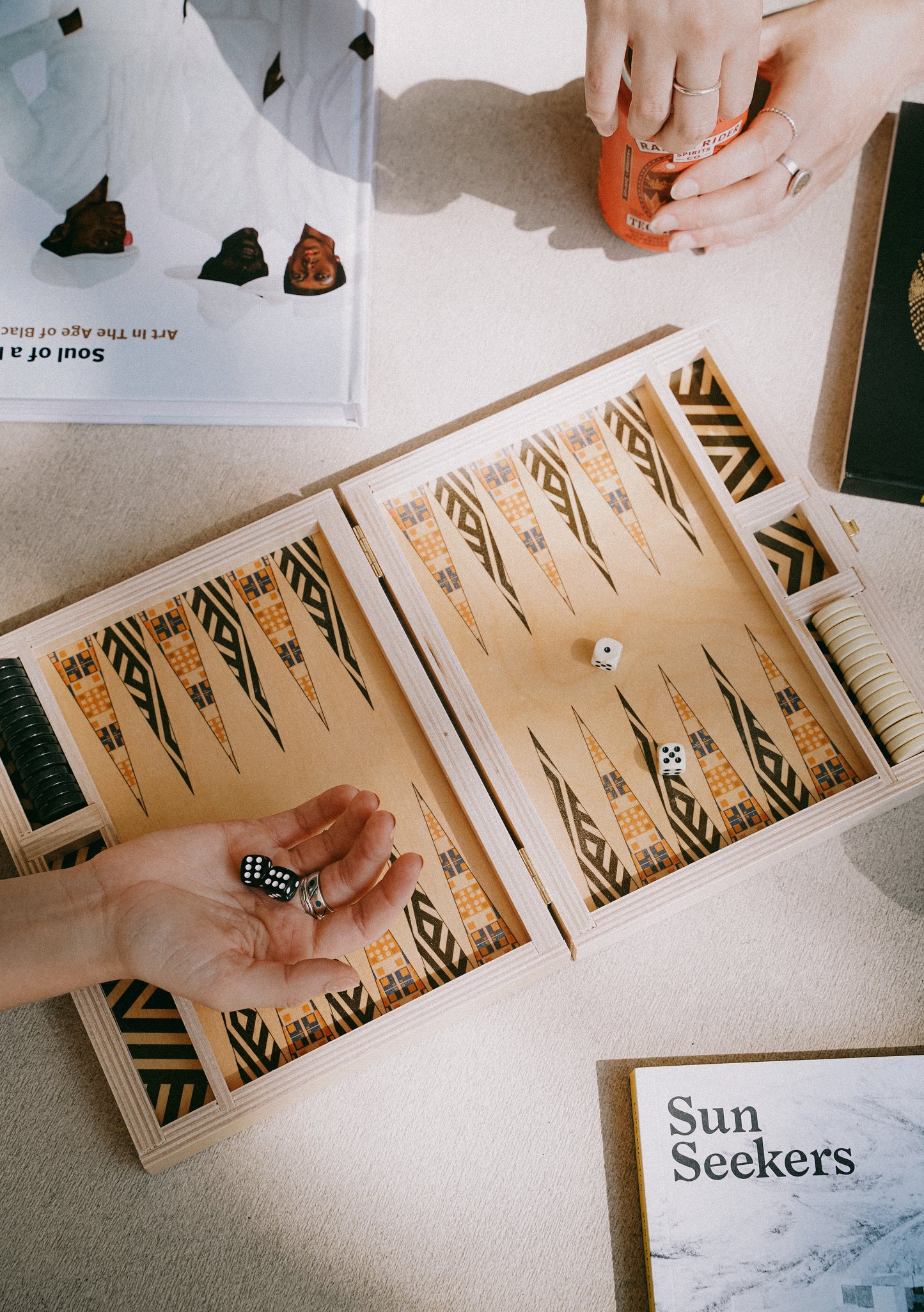 Travel Backgammon Set x Wolfum