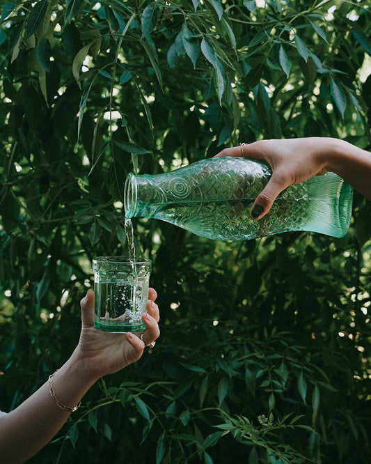 Summer Glass Fish Bottle