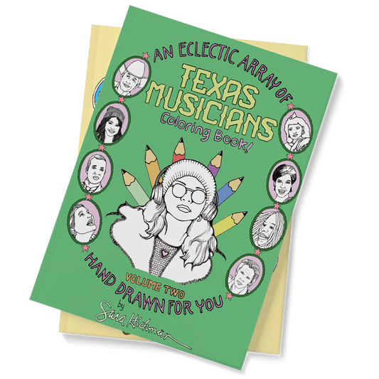 "Texas Musicians" Coloring Book Volume 2