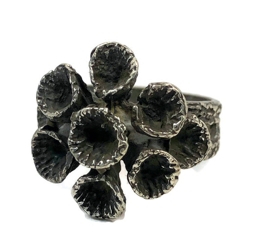 Vintage Trumpet Mushroom Ring